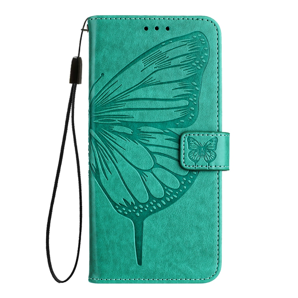 Floral Butterfly knížkové pouzdro na Xiaomi Poco X8 Pro Max 5G - modrozelené