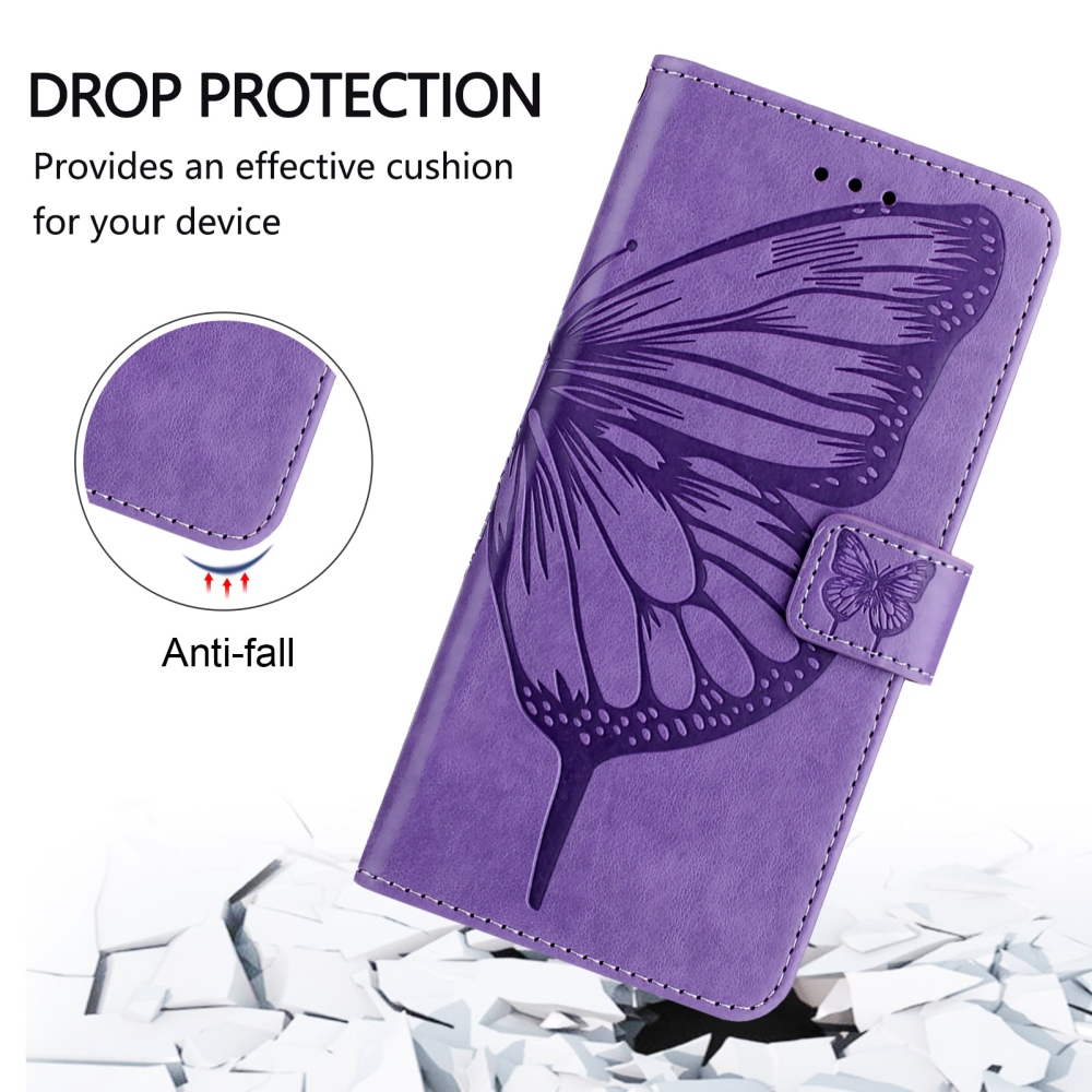 Floral Butterfly knížkové pouzdro na Xiaomi Poco X8 Pro Max 5G - světlefialové