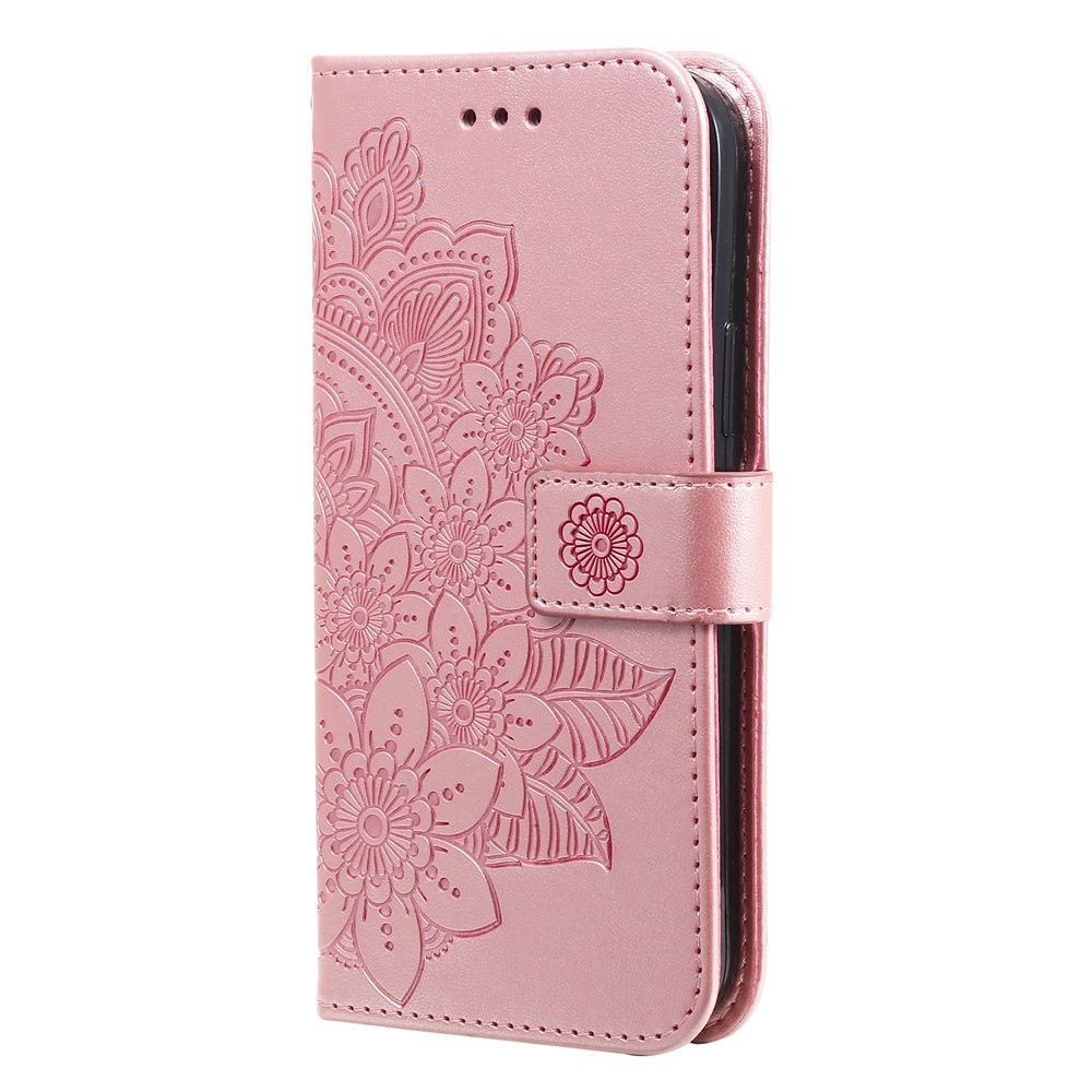 Floral knížkové pouzdro na Infinix Hot 50i/Smart 9 - růžové