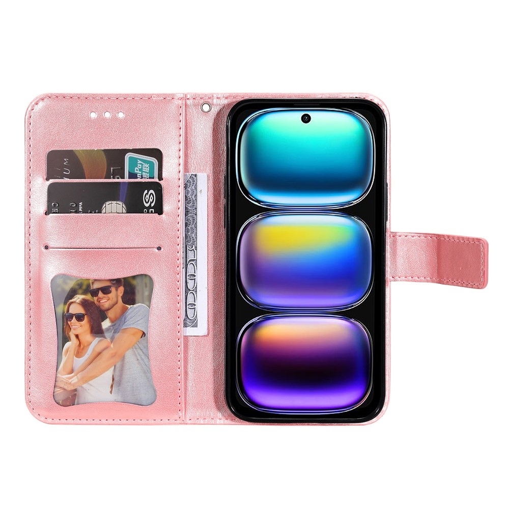 Floral knížkové pouzdro na Infinix Hot 50i/Smart 9 - růžové