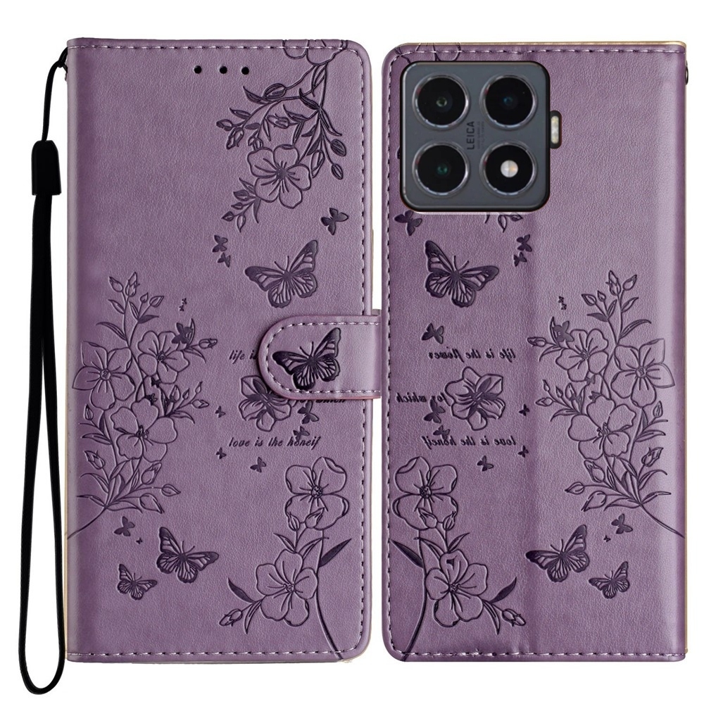 Floralis knížkové pouzdro na Xiaomi 15T Pro - fialové