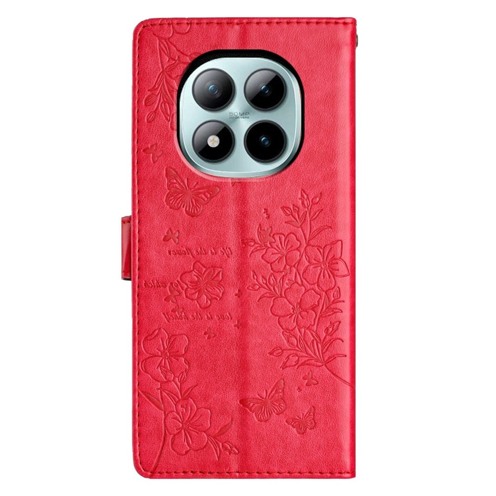 Floralis knížkové pouzdro na Xiaomi Redmi Note 15 Pro+ 5G - červené
