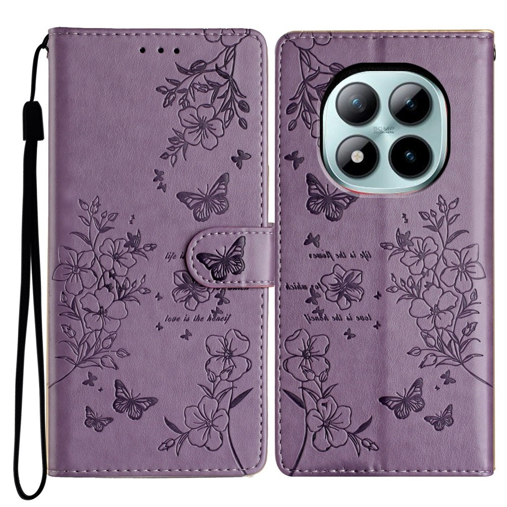 Floralis knížkové pouzdro na Xiaomi Redmi Note 15 Pro+ 5G - fialové