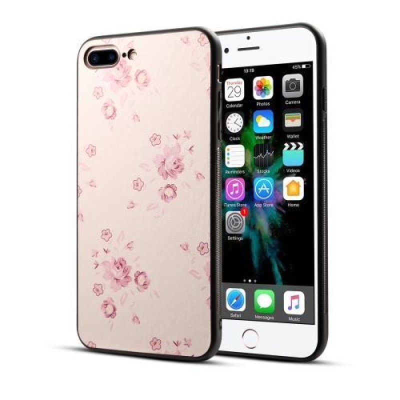 Flower gelový obal na iPhone 7 Plus a iPhone 8 Plus - něžné kvítky
