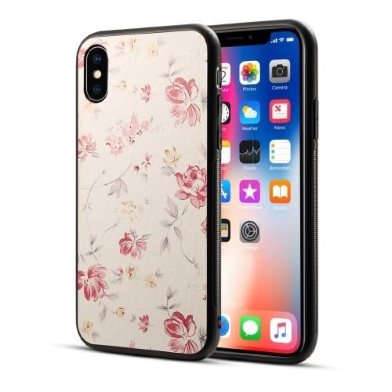 Flower hybridní gelový obal na iPhone X - kvetoucí koláž