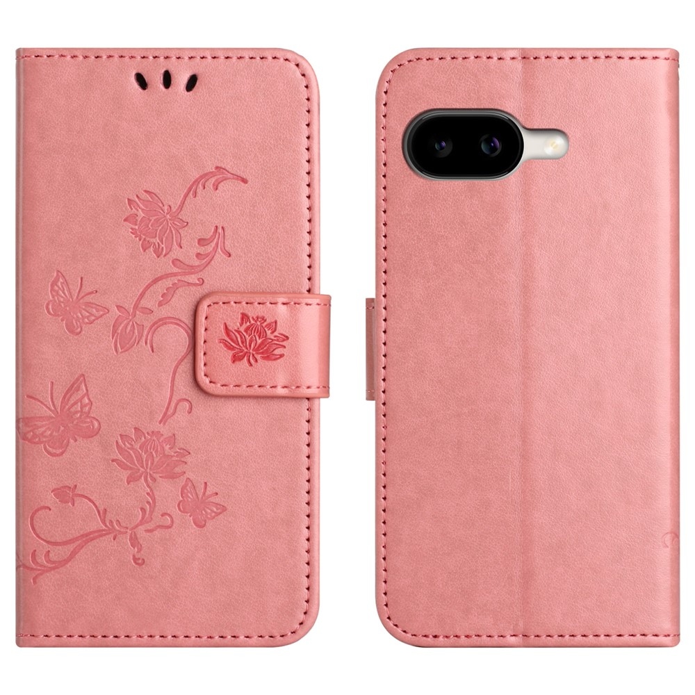 Flower knížkové pouzdro na Google Pixel 10a - růžové