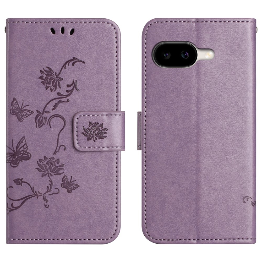 Flower knížkové pouzdro na Google Pixel 10a - světlefialové