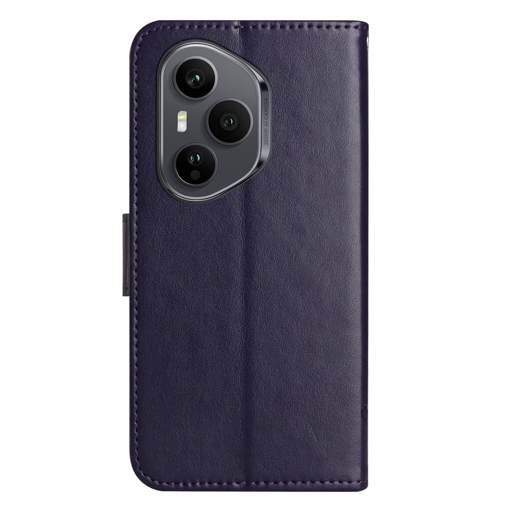 Flower knížkové pouzdro na Honor 400 Pro - tmavěmodré