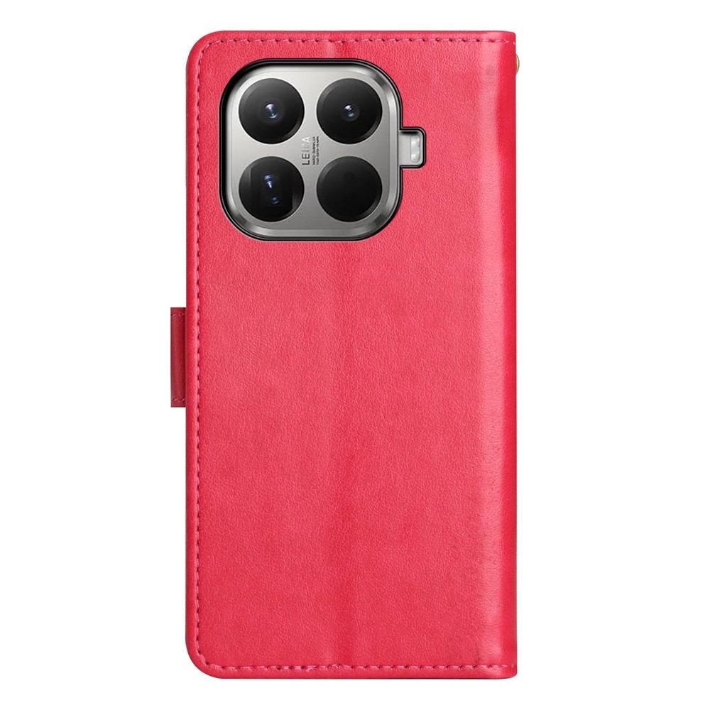 Flower knížkové pouzdro na mobil Xiaomi 17T - červené