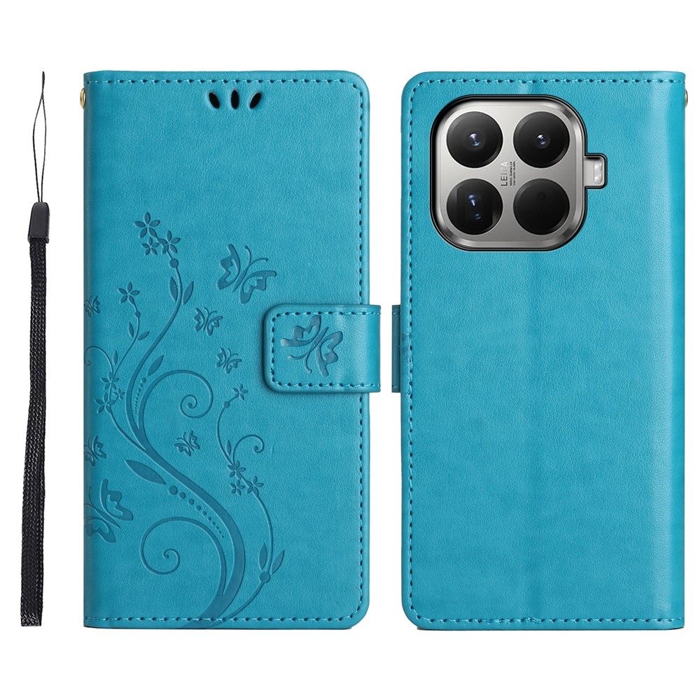Flower knížkové pouzdro na mobil Xiaomi 17T - modré
