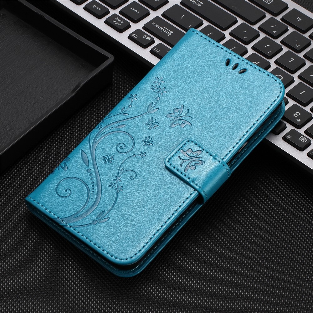 Flower knížkové pouzdro na mobil Xiaomi 17T - modré
