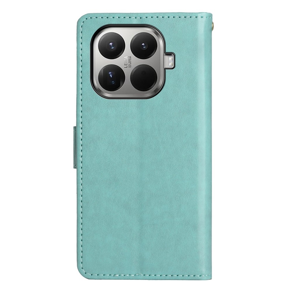 Flower knížkové pouzdro na mobil Xiaomi 17T - modrozelené