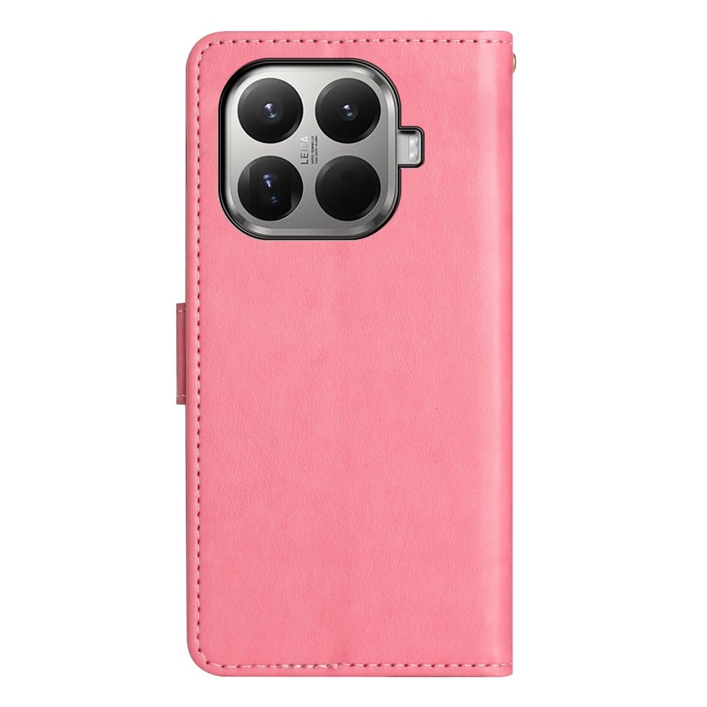 Flower knížkové pouzdro na mobil Xiaomi 17T - růžové