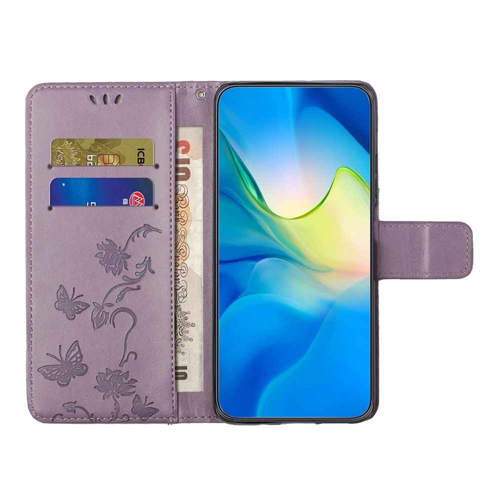 Flower knížkové pouzdro na Motorola Moto G86 5G/G86 Power 5G - světlefialové