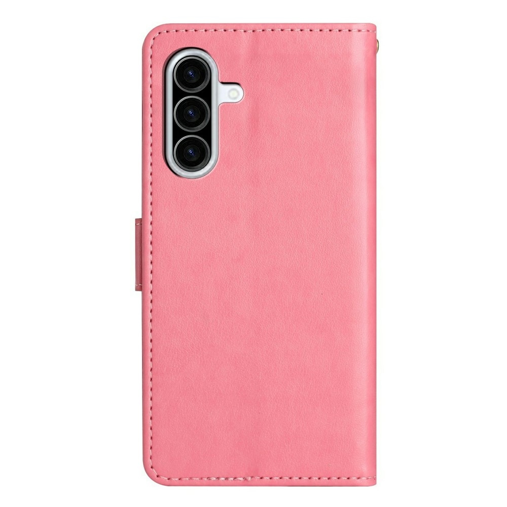Flowers knížkové pouzdro na Samsung Galaxy A27 - růžové