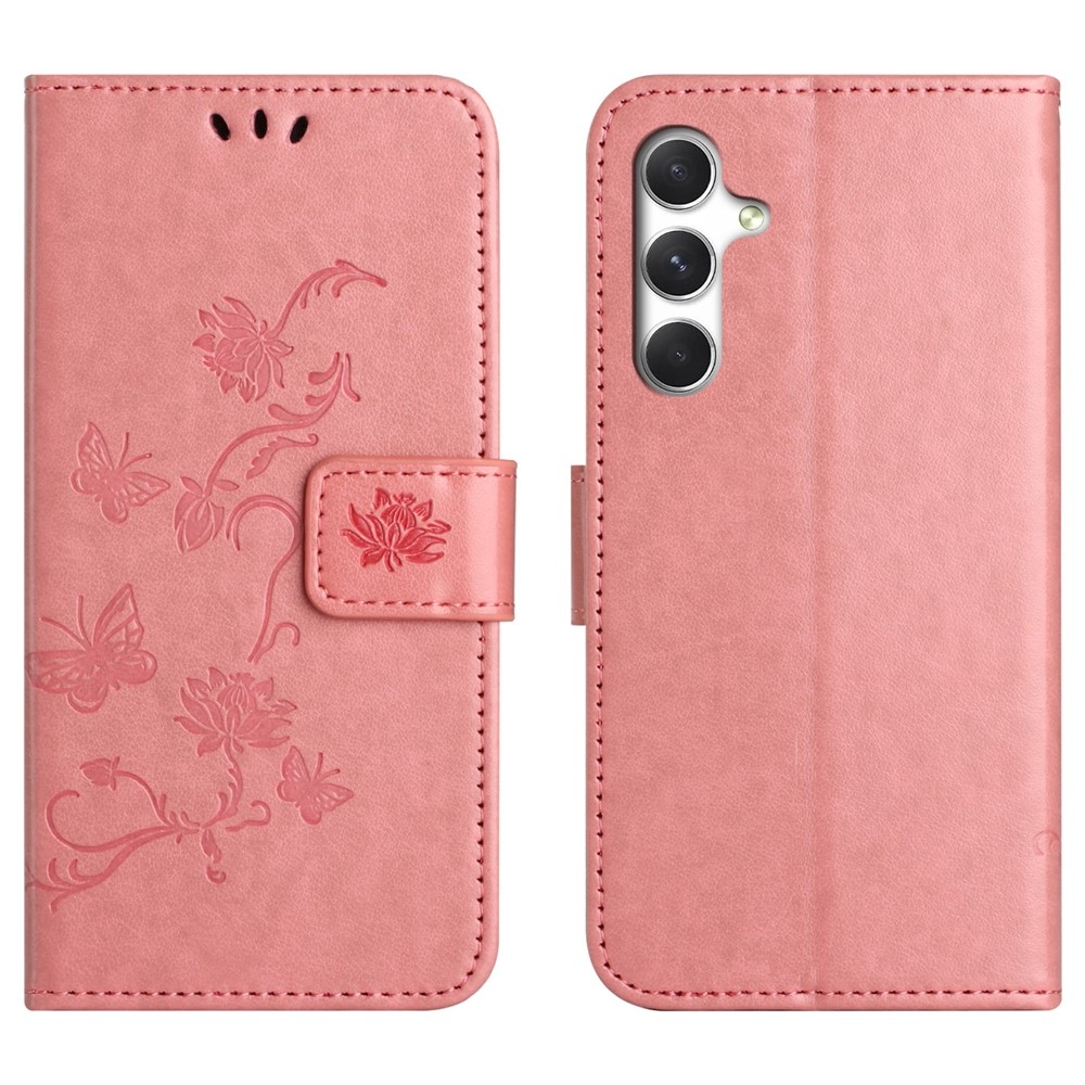 Flower knížkové pouzdro na Samsung Galaxy A27 - růžové
