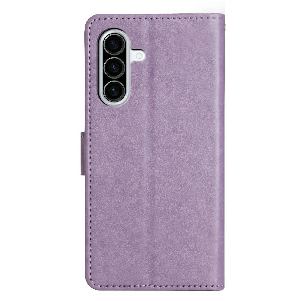 Flowers knížkové pouzdro na Samsung Galaxy A27 - světlefialové