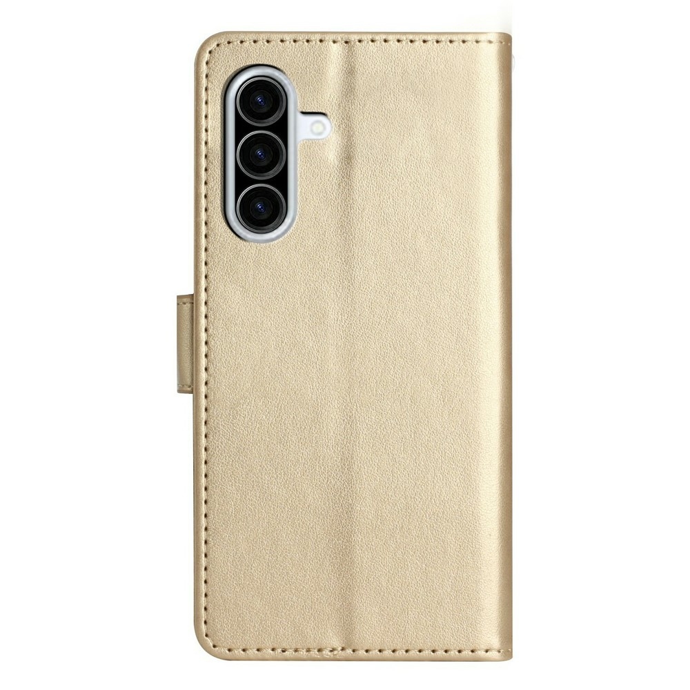 Flowers knížkové pouzdro na Samsung Galaxy A27 - zlaté