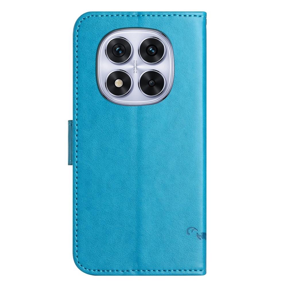 Flower knížkové pouzdro na Xiaomi Poco M8 5G/Redmi Note 15 5G - modré