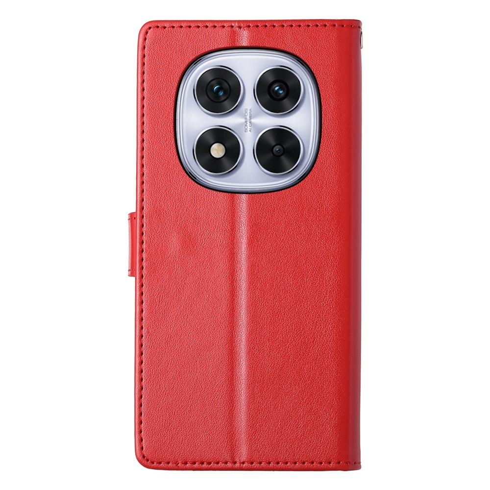 Flower knížkové pouzdro na Xiaomi Redmi Note 15 Pro 4G - červené