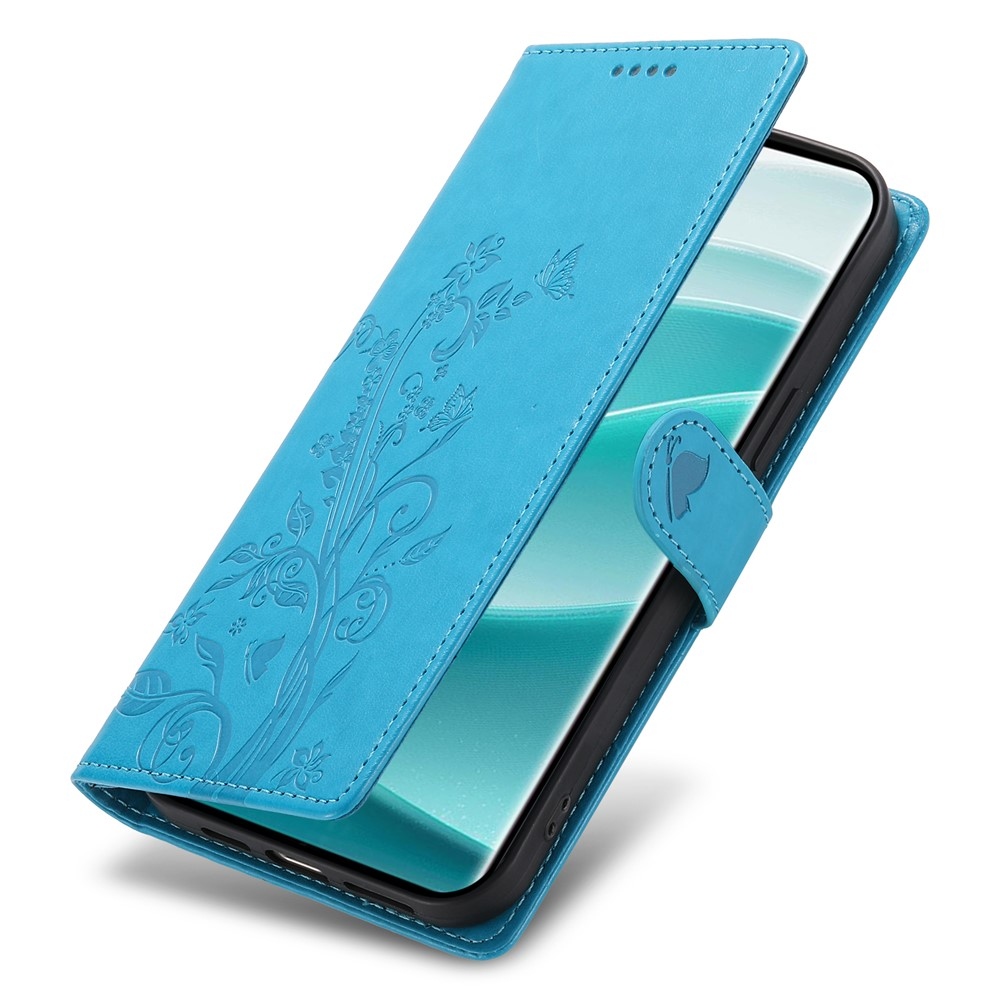 Flower knížkové pouzdro na Xiaomi Redmi Note 15 Pro 4G - modré