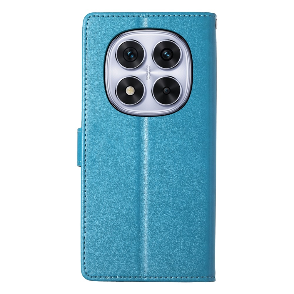 Flower knížkové pouzdro na Xiaomi Redmi Note 15 Pro 4G - modré