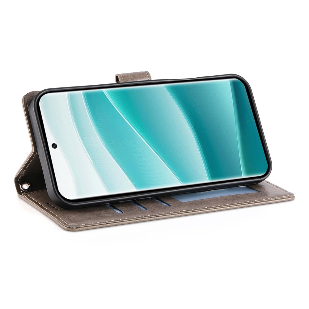 Flower knížkové pouzdro na Xiaomi Redmi Note 15 Pro 4G - šedé