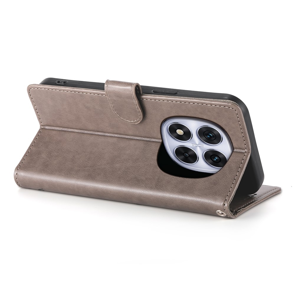 Flower knížkové pouzdro na Xiaomi Redmi Note 15 Pro 4G - šedé