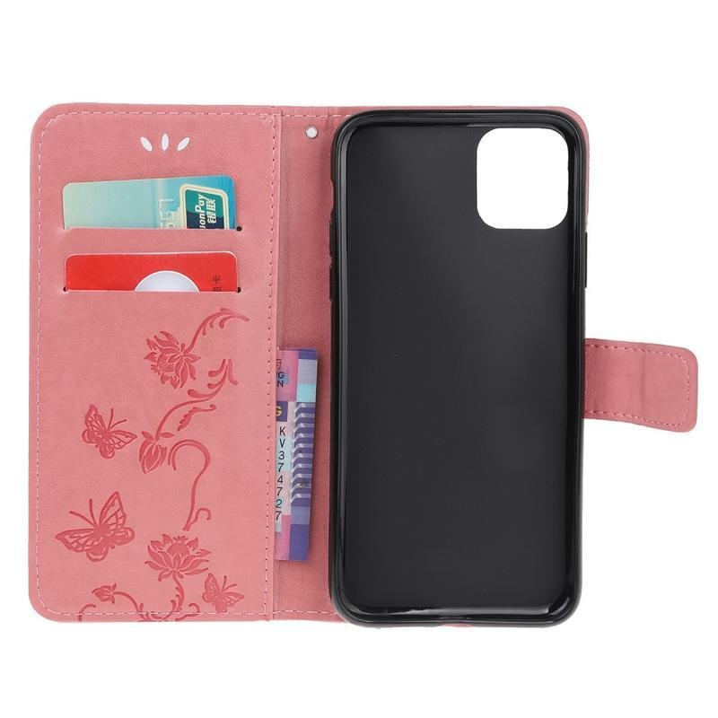 Flower PU kožené peněženkové pouzdro na mobil iPhone 12 Pro Max 6,7