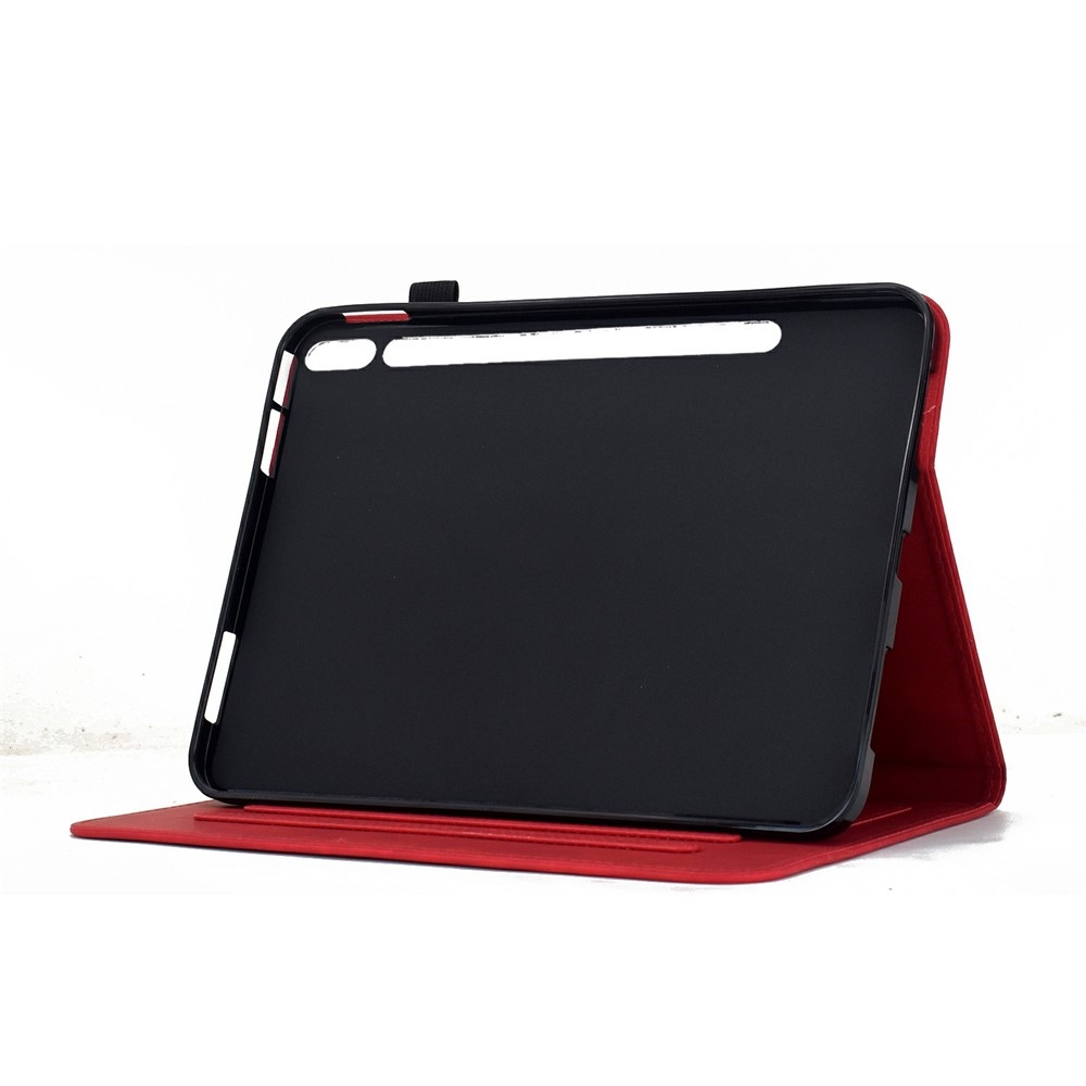 Flower zavírací pouzdro na tablet Samsung Galaxy Tab S12+ - červené