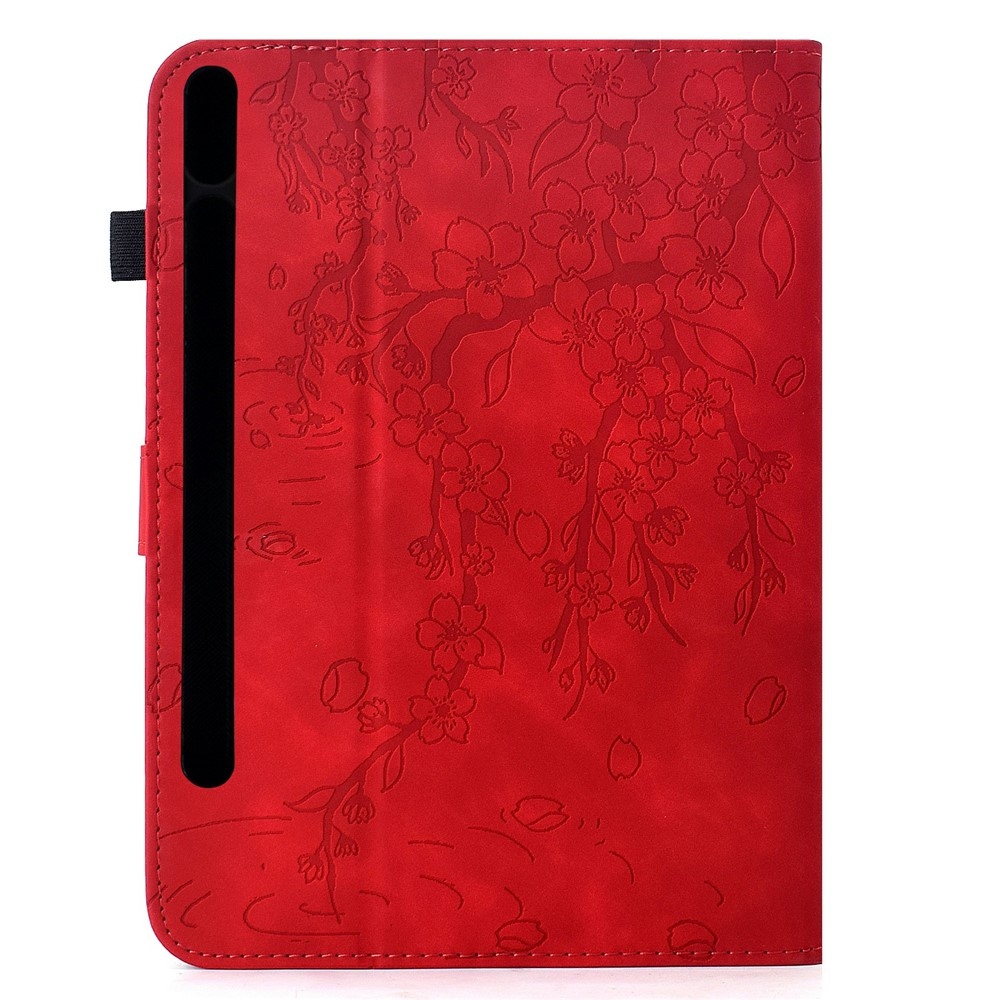 Flower zavírací pouzdro na tablet Samsung Galaxy Tab S12+ - červené