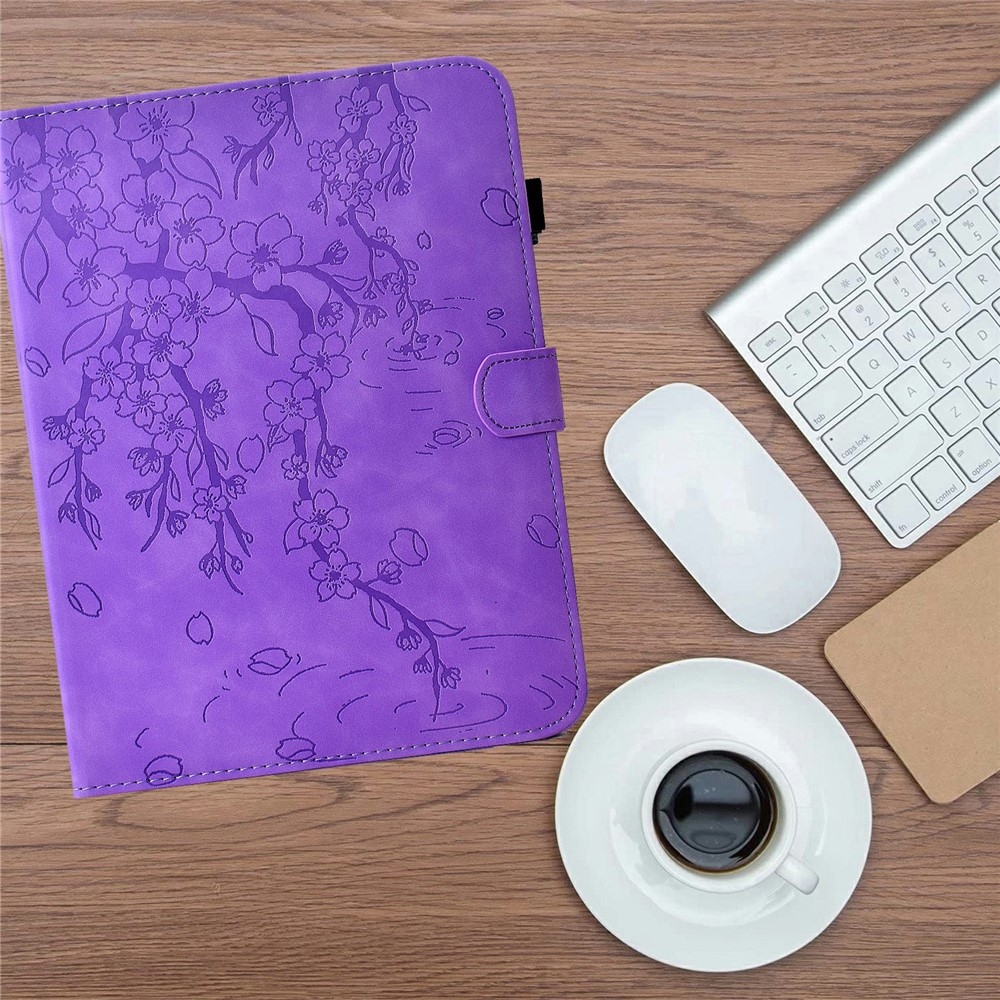 Flower zavírací pouzdro na tablet Samsung Galaxy Tab S12+ - fialové