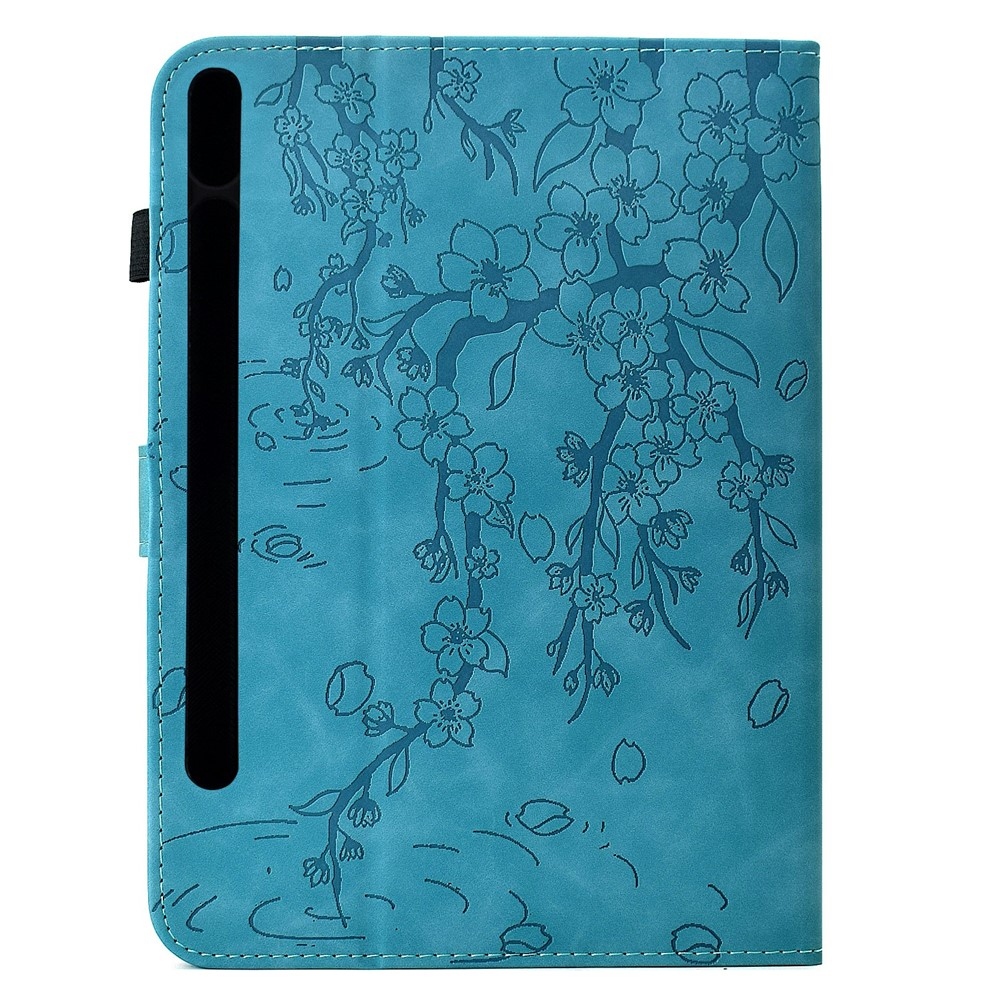 Flower zavírací pouzdro na tablet Samsung Galaxy Tab S12+ - modré