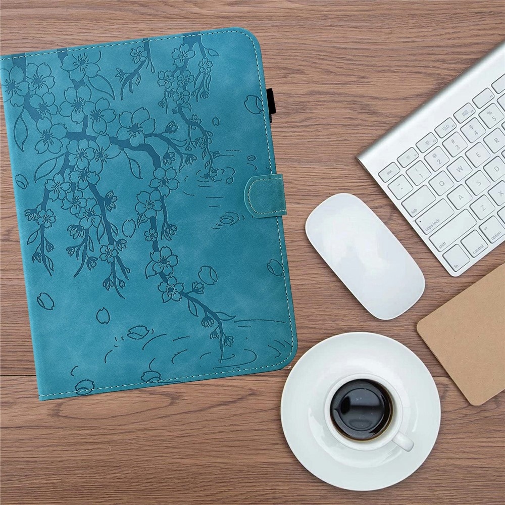 Flower zavírací pouzdro na tablet Samsung Galaxy Tab S12+ - modré