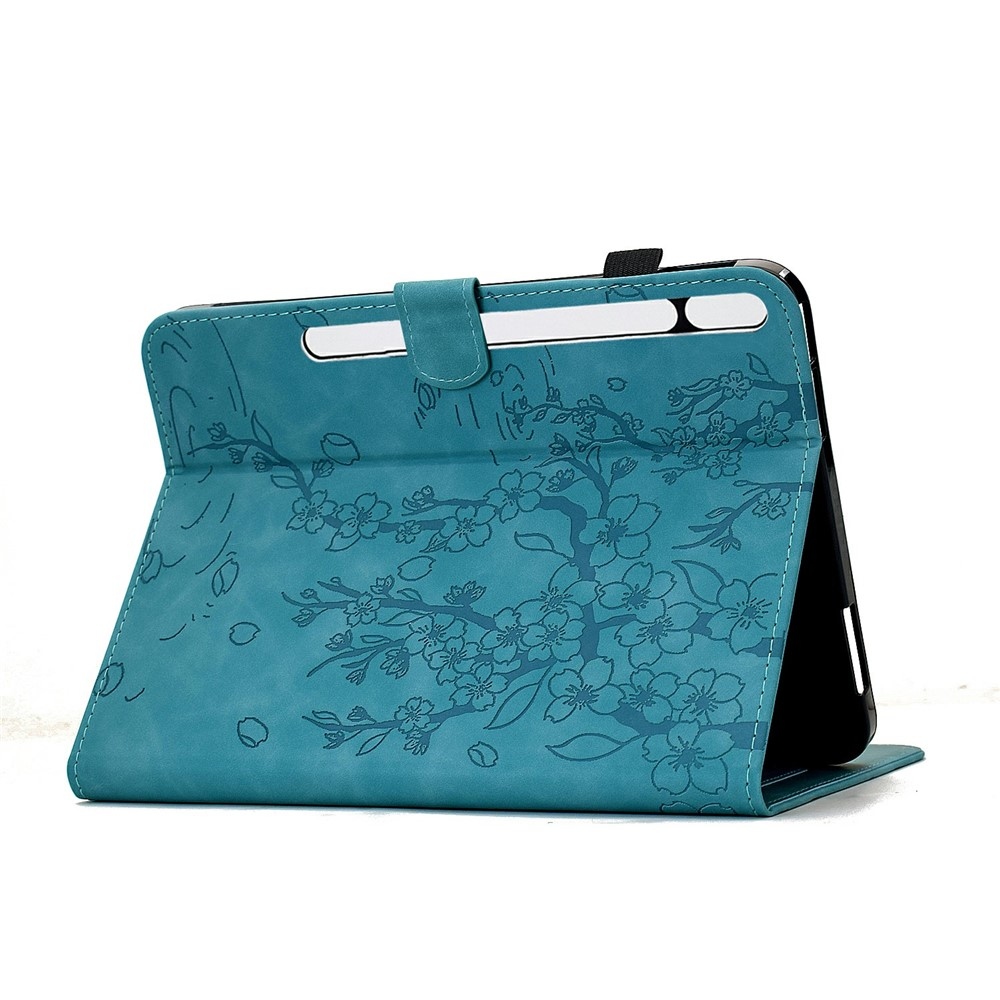 Flower zavírací pouzdro na tablet Samsung Galaxy Tab S12+ - modré