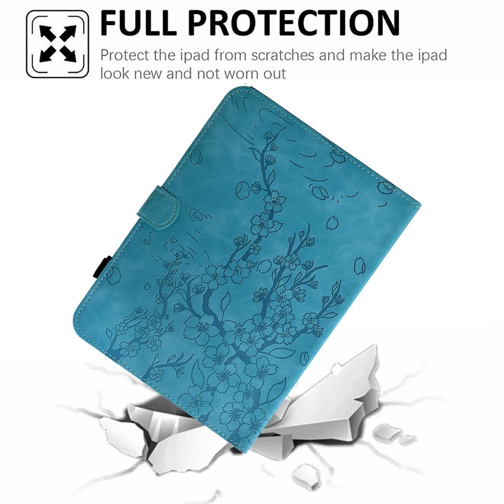 Flower zavírací pouzdro na tablet Samsung Galaxy Tab S12+ - modré
