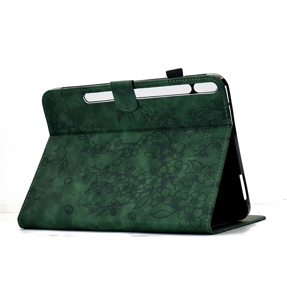 Flower zavírací pouzdro na tablet Samsung Galaxy Tab S12+ - zelené
