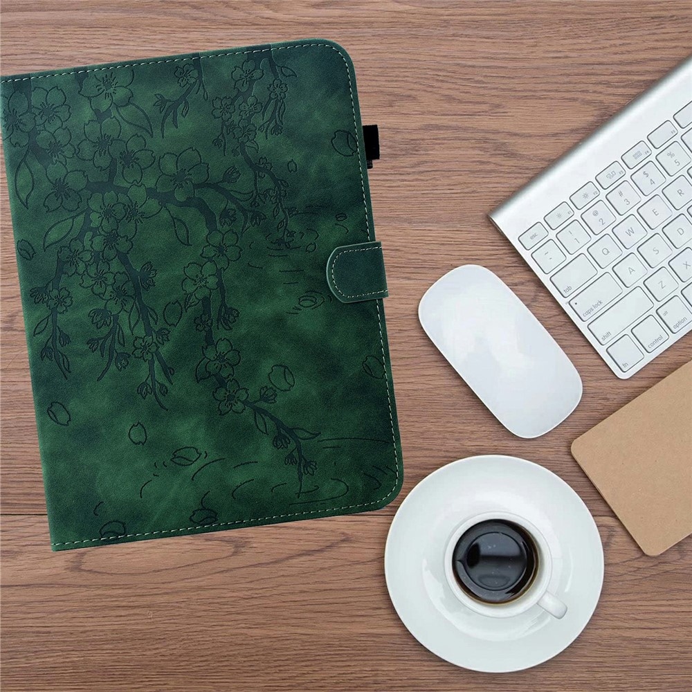Flower zavírací pouzdro na tablet Samsung Galaxy Tab S12+ - zelené