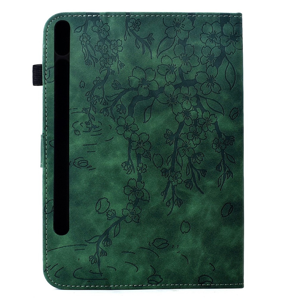 Flower zavírací pouzdro na tablet Samsung Galaxy Tab S12+ - zelené