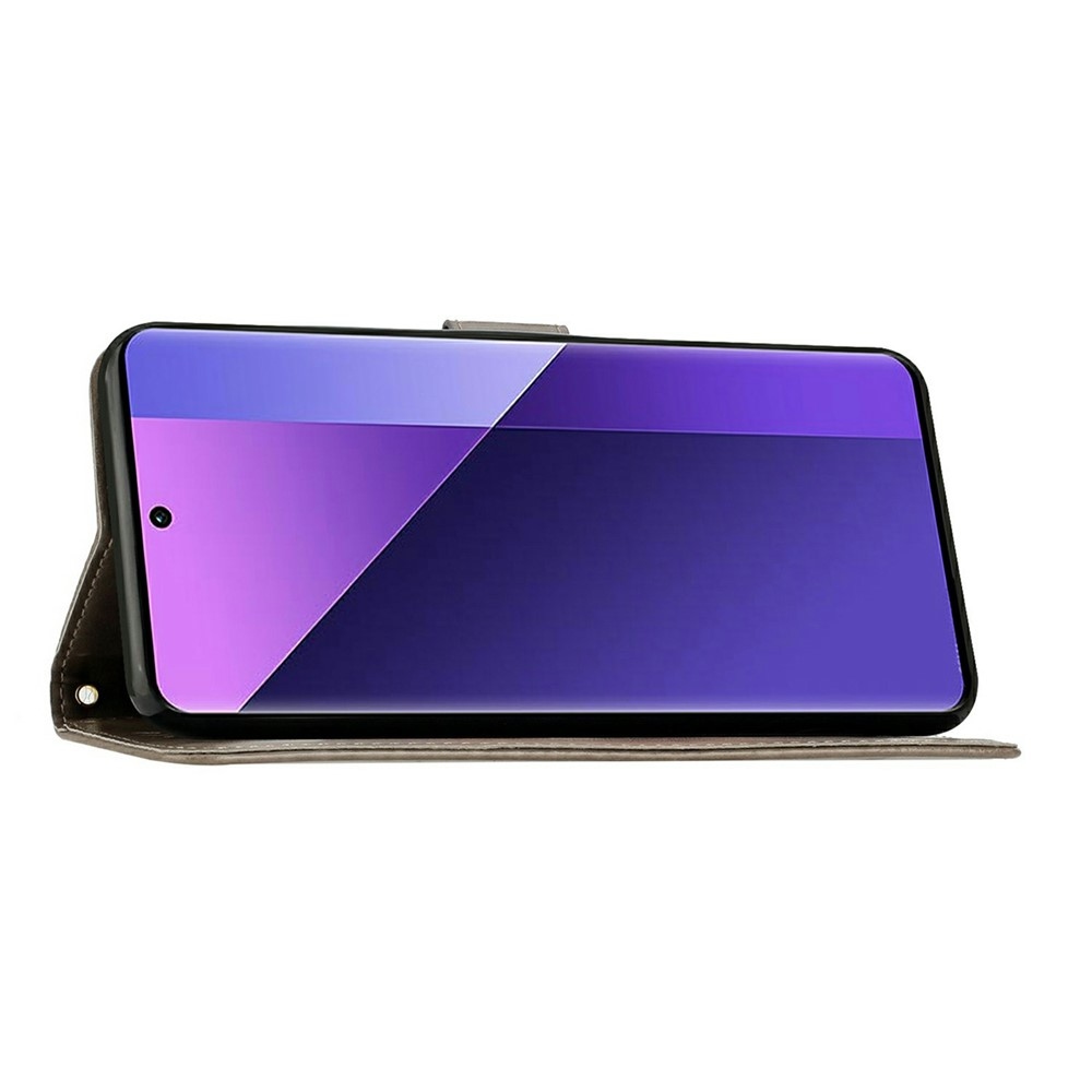 Flowers knížkové pouzdro na Google Pixel 11 Pro/11 - šedé