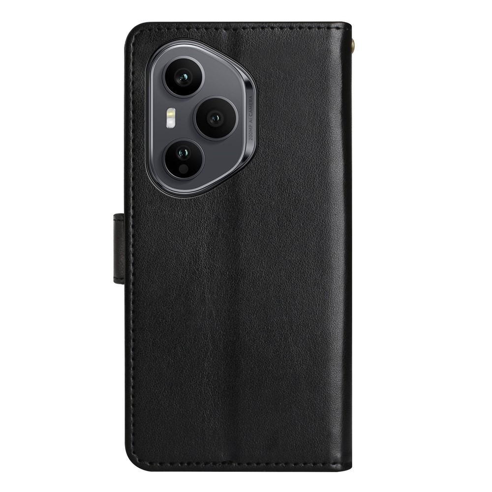 Flowers knížkové pouzdro na Honor 400 Pro - černé