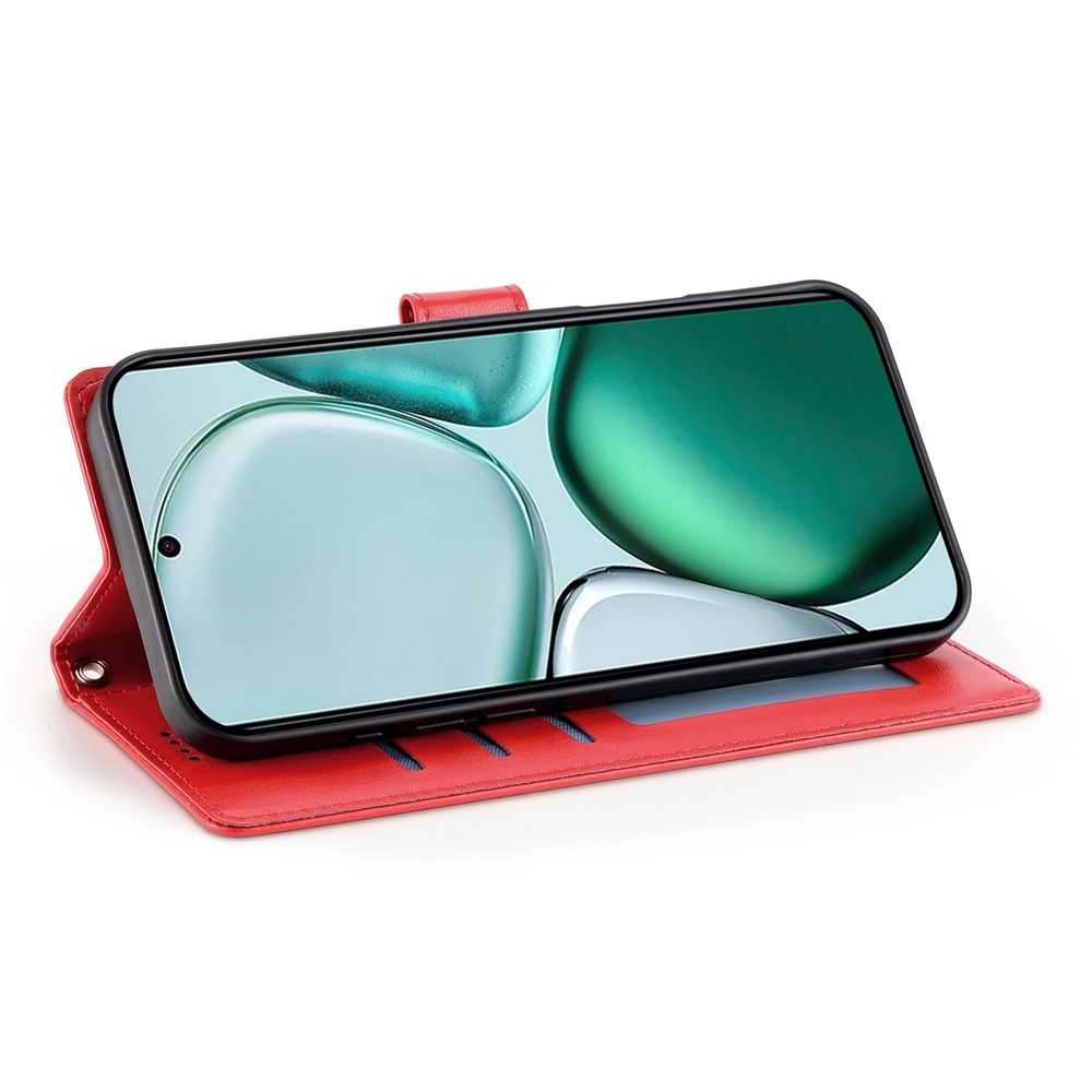 Flowers knížkové pouzdro na Honor Magic 8 Lite 5G - červené