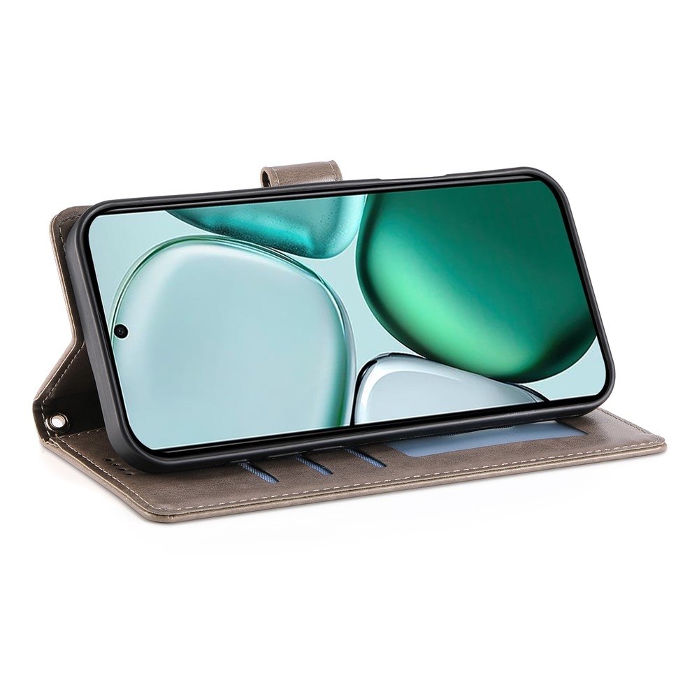 Flowers knížkové pouzdro na Honor Magic 8 Lite 5G - šedé