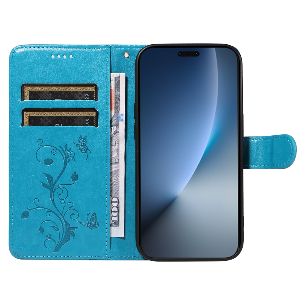 Flowers knížkové pouzdro na Honor Magic 8 Pro 5G - modré