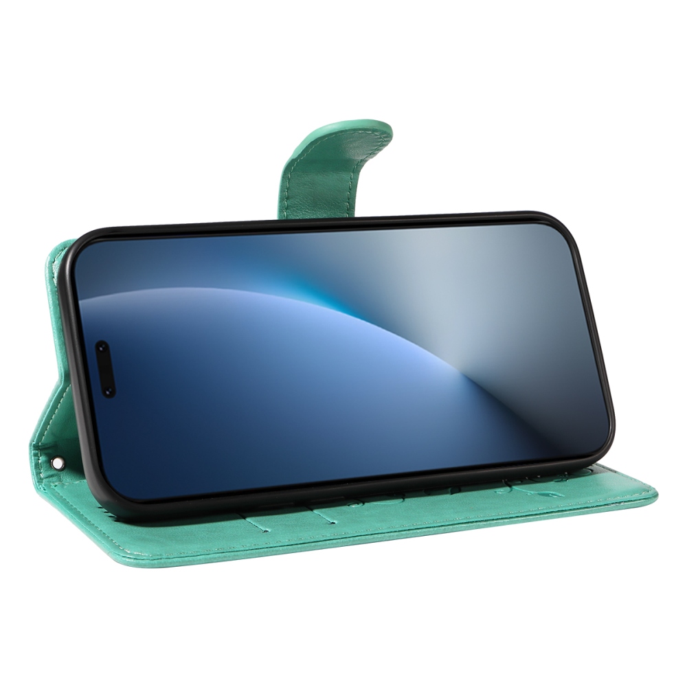 Flowers knížkové pouzdro na Honor Magic 8 Pro 5G - modrozelené