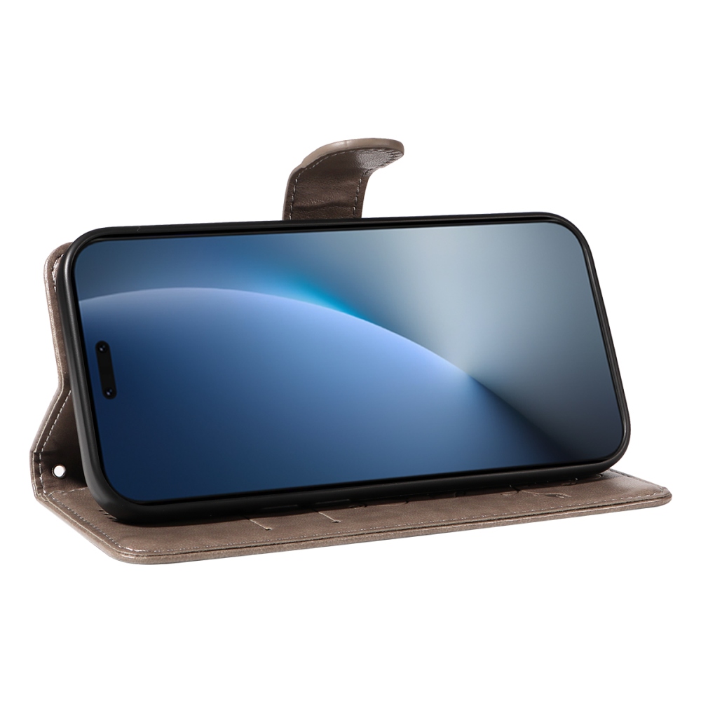 Flowers knížkové pouzdro na Honor Magic 8 Pro 5G - šedé