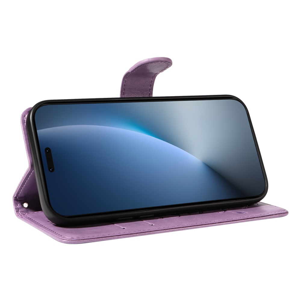 Flowers knížkové pouzdro na Honor Magic 8 Pro 5G - světlefialové