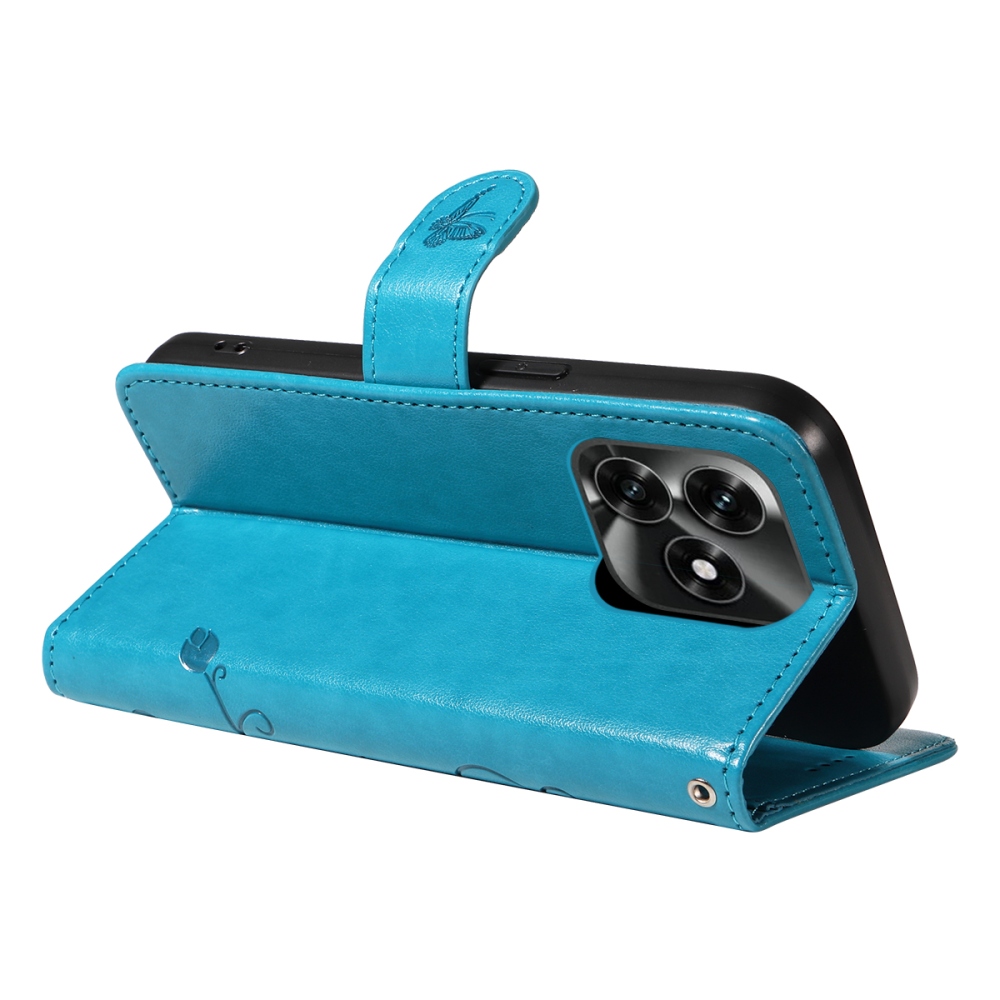 Flowers knížkové pouzdro na Honor X5c Plus - modré