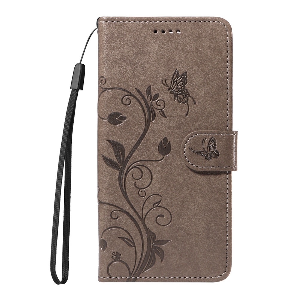 Flowers knížkové pouzdro na Motorola Moto G57 Power 5G - šedé