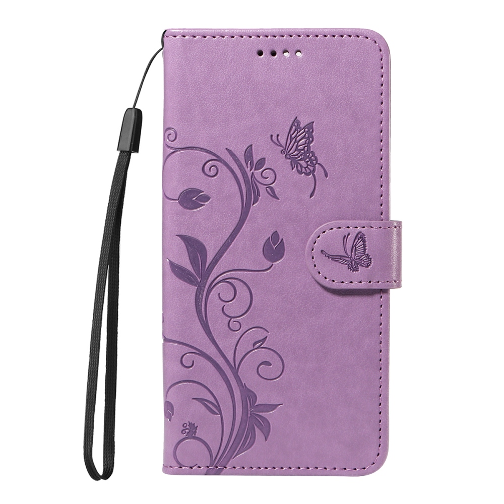 Flowers knížkové pouzdro na Motorola Moto G57 Power 5G - světlefialové